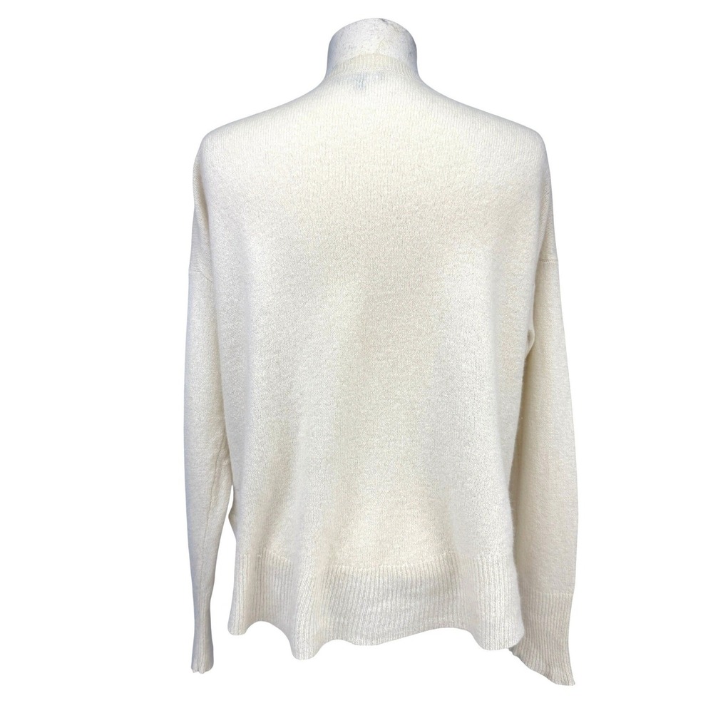 Theory Cream Crewneck Turtleneck Sweater - Picture 5 of 8